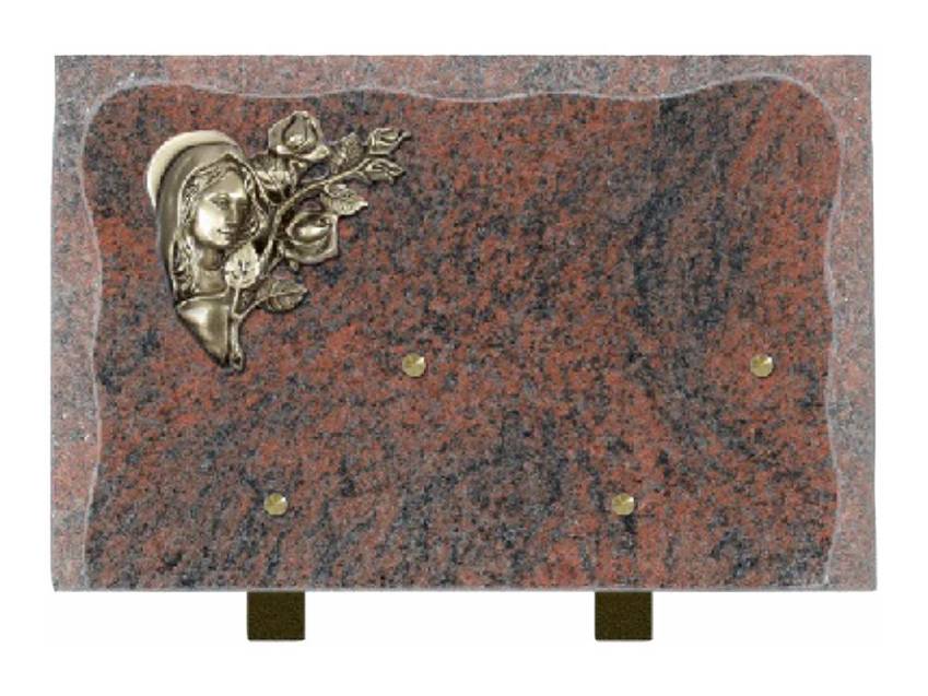 Artistic Granite Rectangle Plaque.