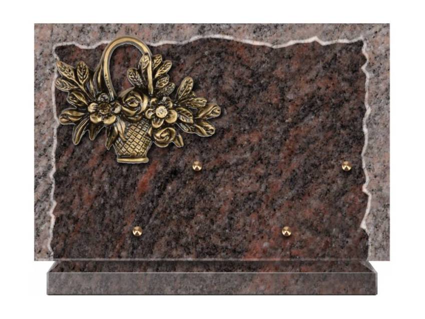 Artistic Granite Rectangle Plaque.