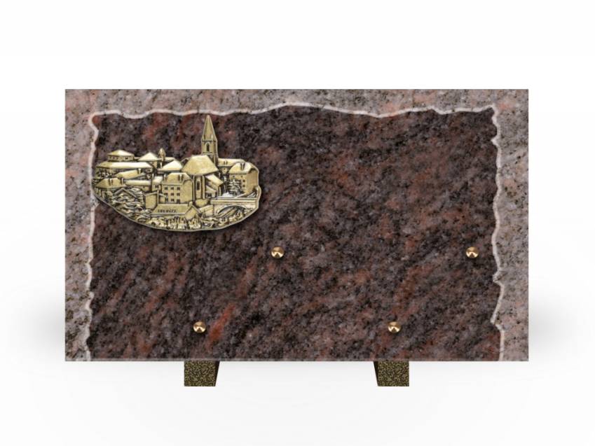 Artistic Granite Rectangle Plaque.