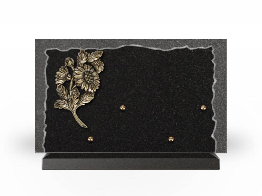 Artistic Granite Rectangle Plaque.