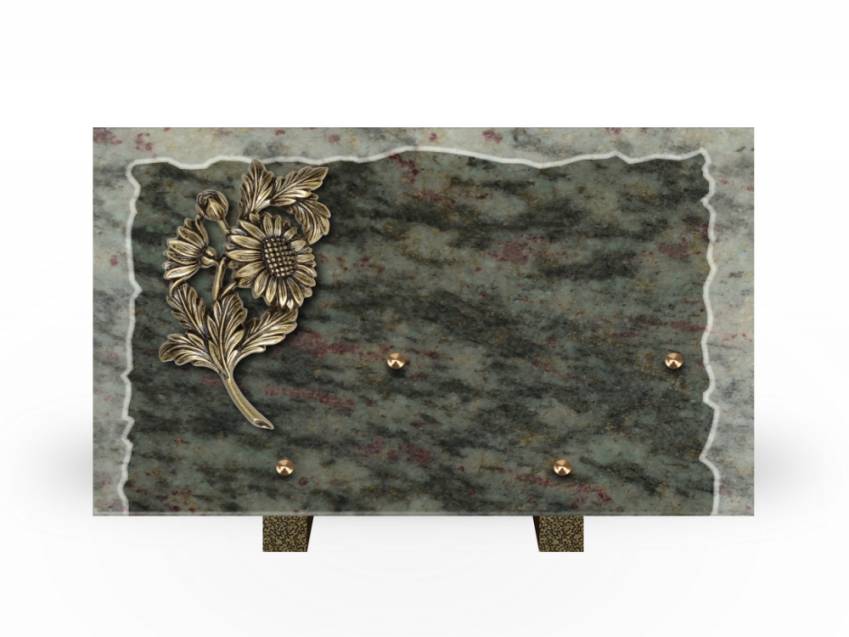 Artistic Granite Rectangle Plaque.