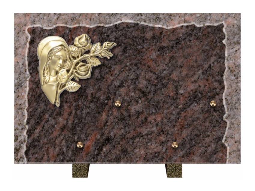 Artistic Granite Rectangle Plaque.