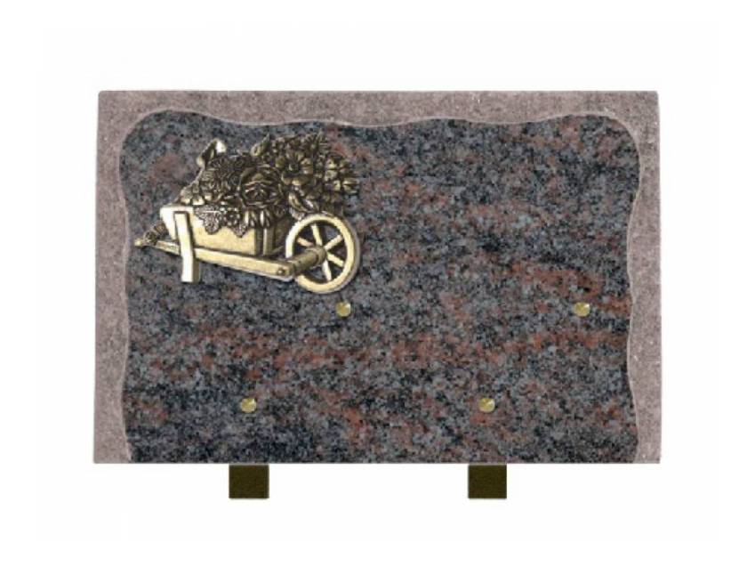 Artistic Granite Rectangle Plaque.