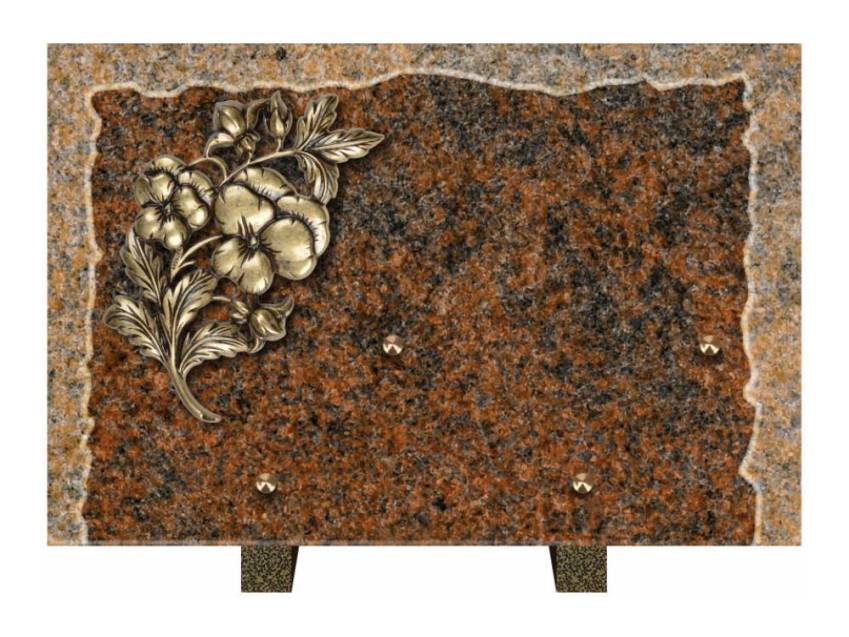 Artistic Granite Rectangle Plaque.