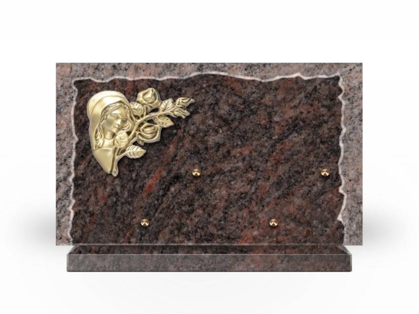 Artistic Granite Rectangle Plaque.