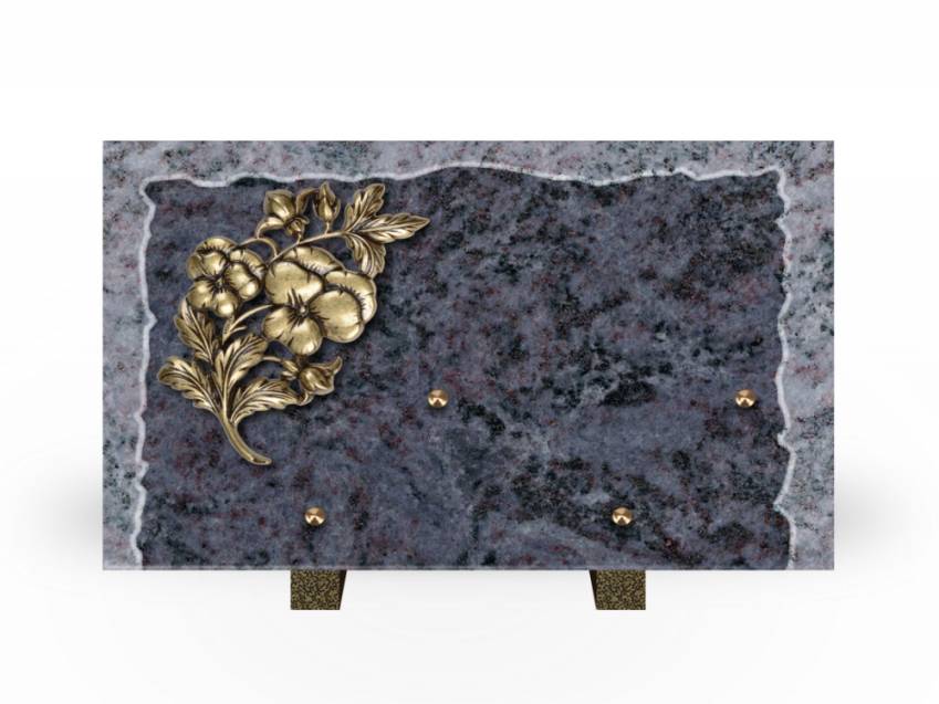 Artistic Granite Rectangle Plaque.