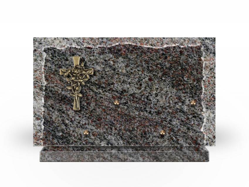 Artistic Granite Rectangle Plaque.