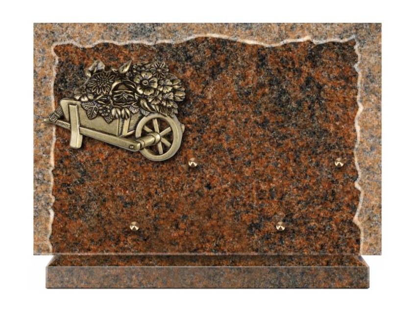 Artistic Granite Rectangle Plaque.