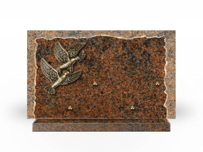 Artistic Granite Rectangle Plaque.