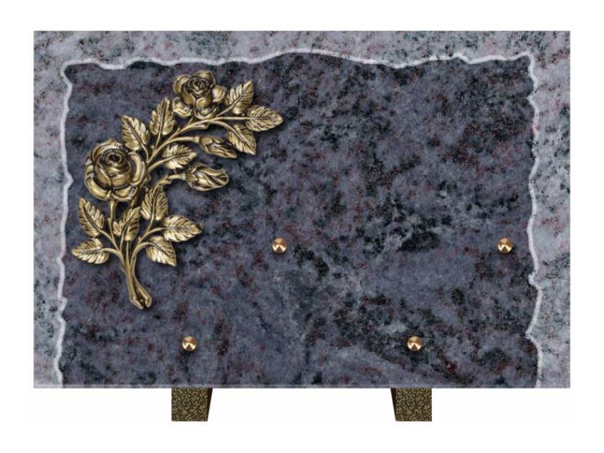 Artistic Granite Rectangle Plaque.