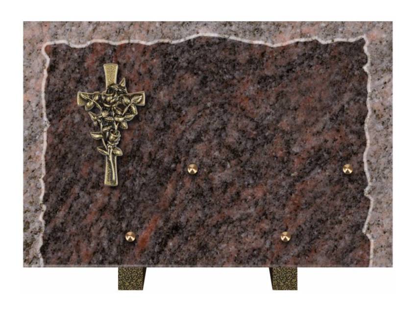 Artistic Granite Rectangle Plaque.