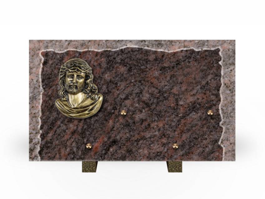 Artistic Granite Rectangle Plaque.