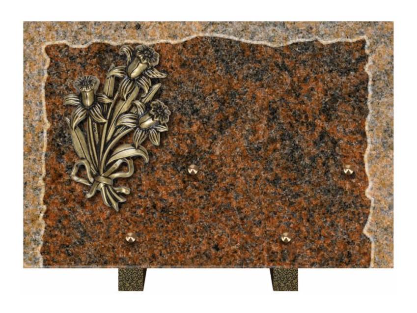 Artistic Granite Rectangle Plaque.