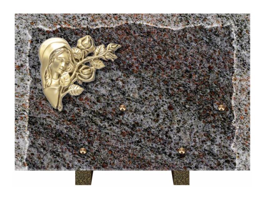 Artistic Granite Rectangle Plaque.