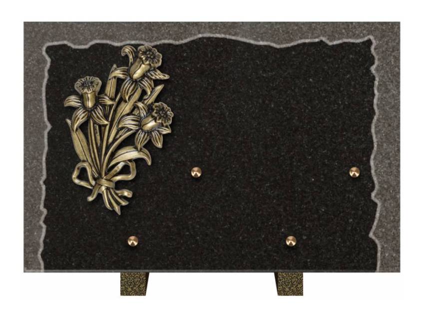 Artistic Granite Rectangle Plaque.