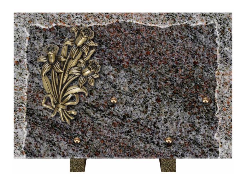 Artistic Granite Rectangle Plaque.