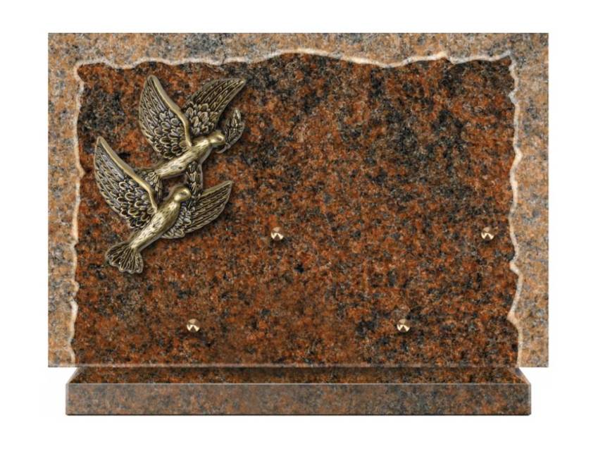 Artistic Granite Rectangle Plaque.