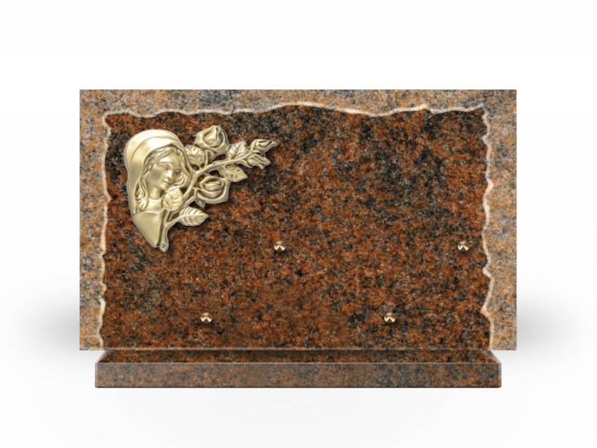 Artistic Granite Rectangle Plaque.