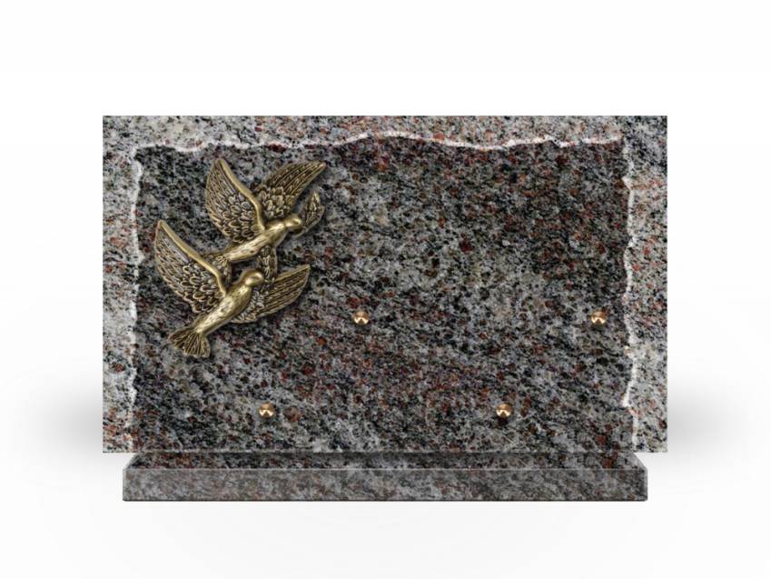 Artistic Granite Rectangle Plaque.