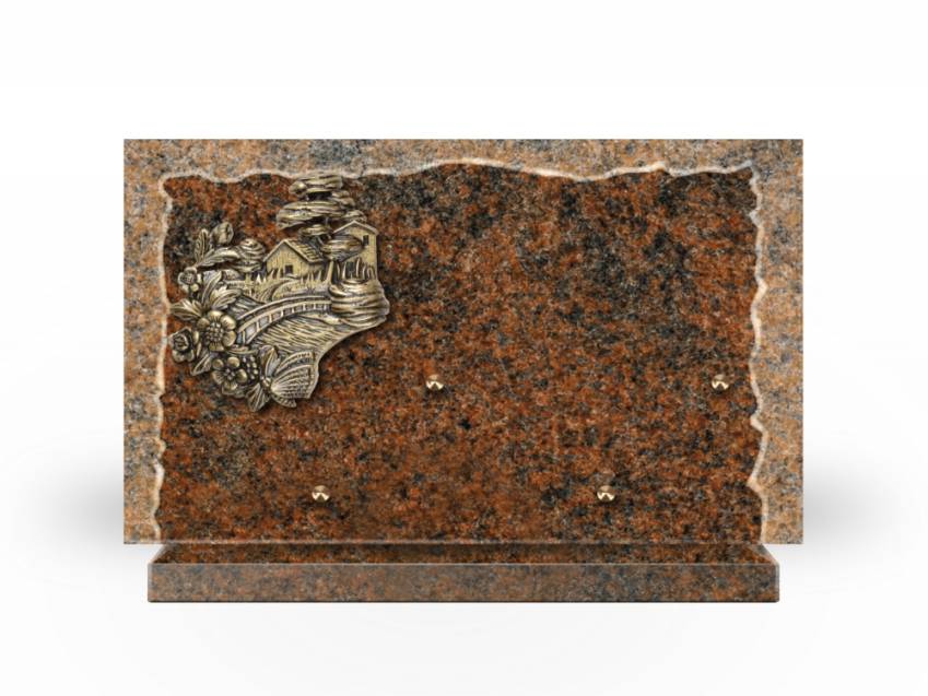 Artistic Granite Rectangle Plaque.