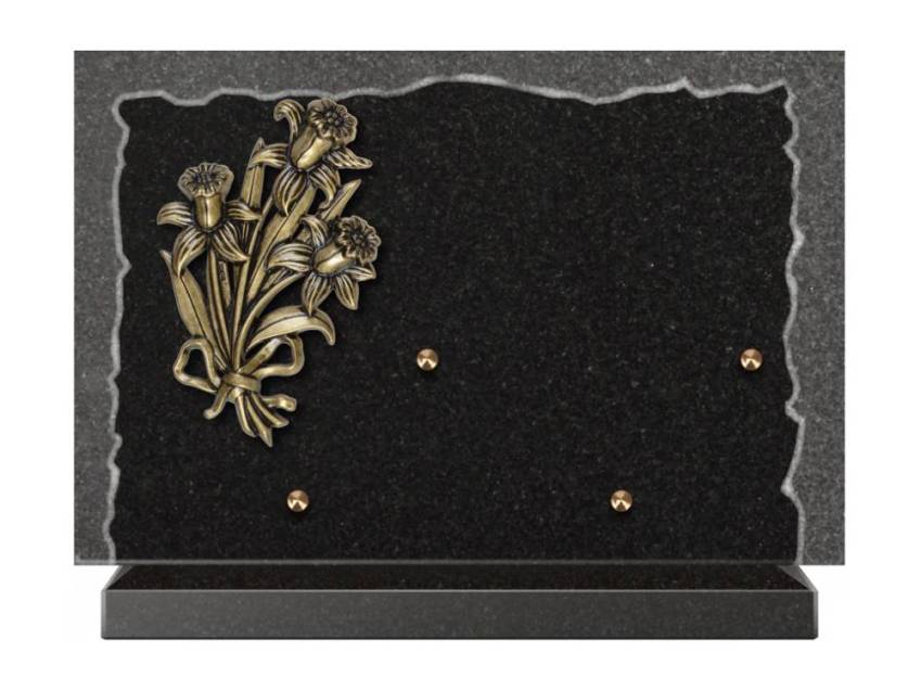 Artistic Granite Rectangle Plaque.