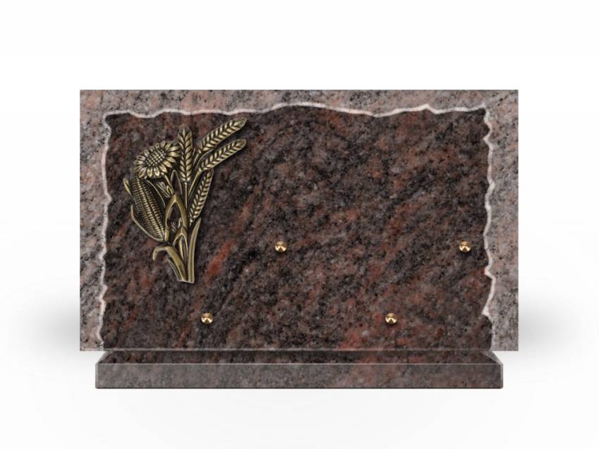 Artistic Granite Rectangle Plaque.