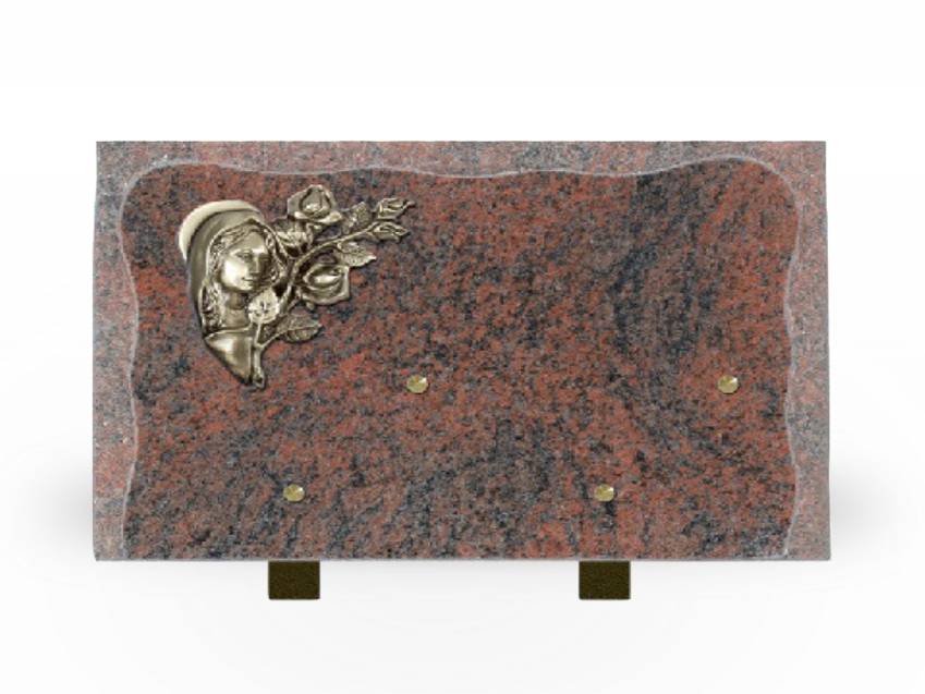 Artistic Granite Rectangle Plaque.