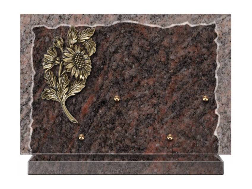 Artistic Granite Rectangle Plaque.