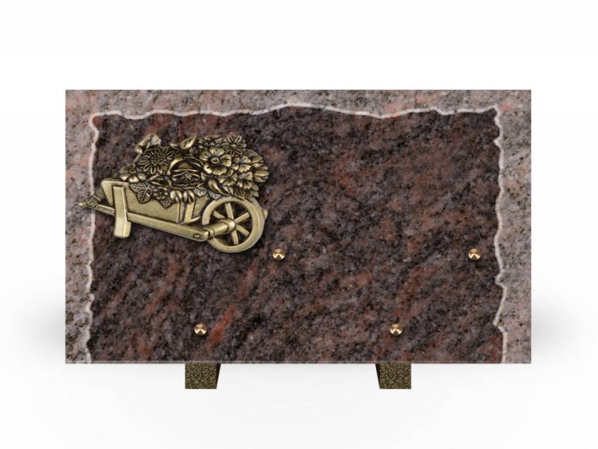 Artistic Granite Rectangle Plaque.