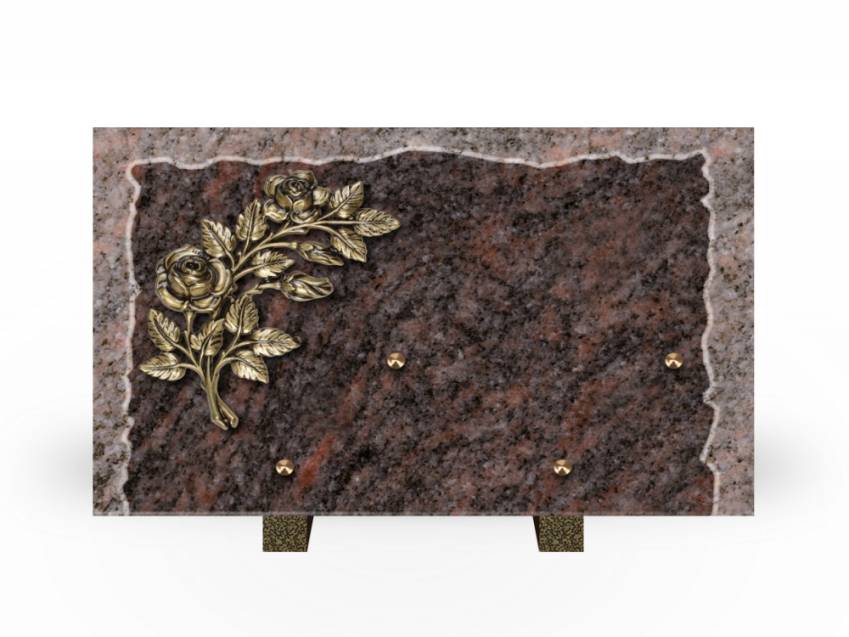 Artistic Granite Rectangle Plaque.