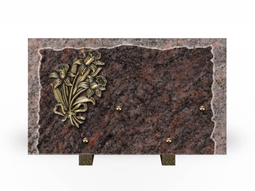 Artistic Granite Rectangle Plaque.