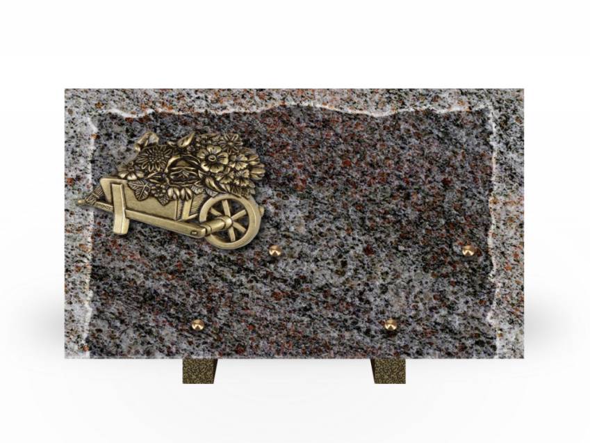 Artistic Granite Rectangle Plaque.