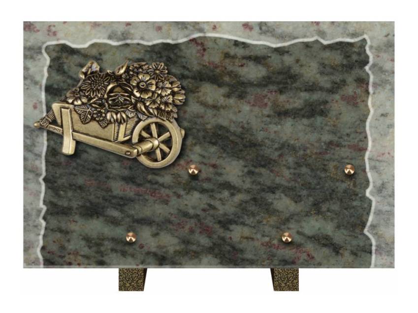 Artistic Granite Rectangle Plaque.