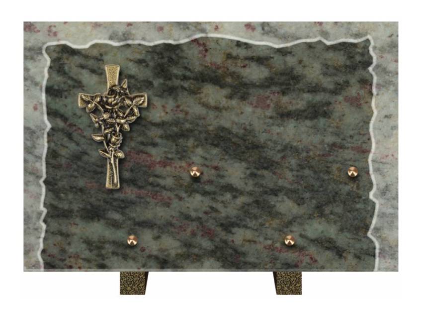 Artistic Granite Rectangle Plaque.