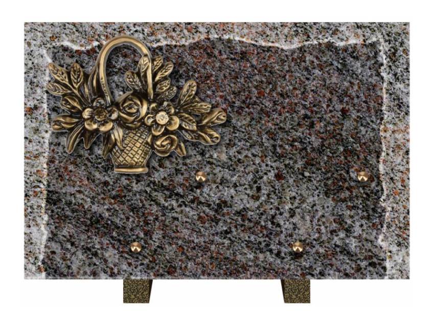 Artistic Granite Rectangle Plaque.