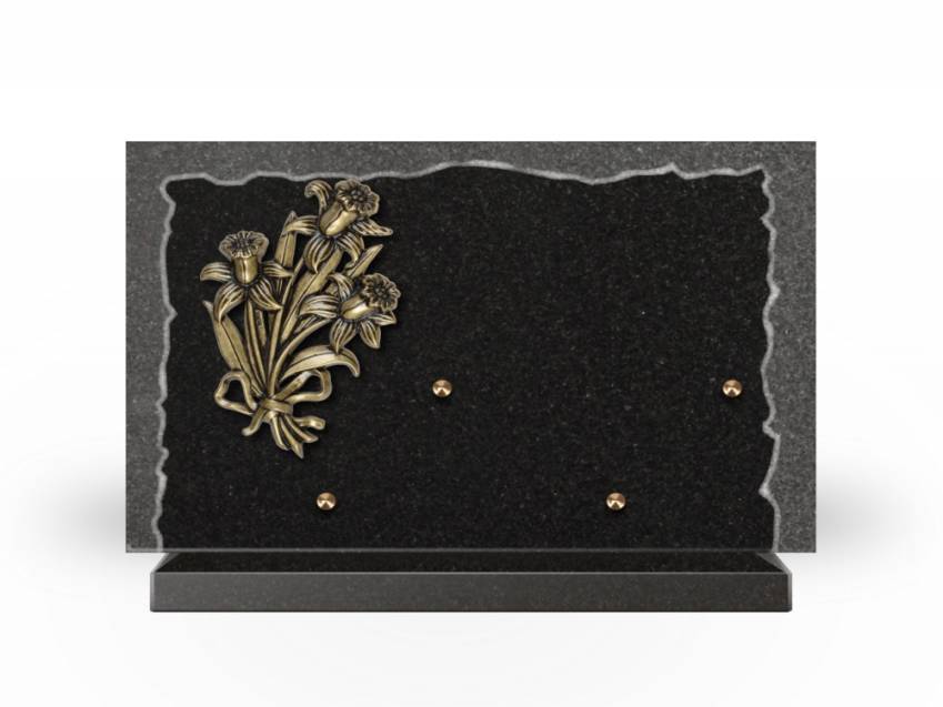 Artistic Granite Rectangle Plaque.