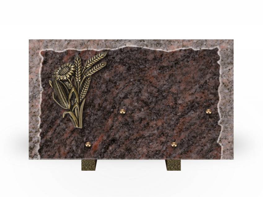 Artistic Granite Rectangle Plaque.