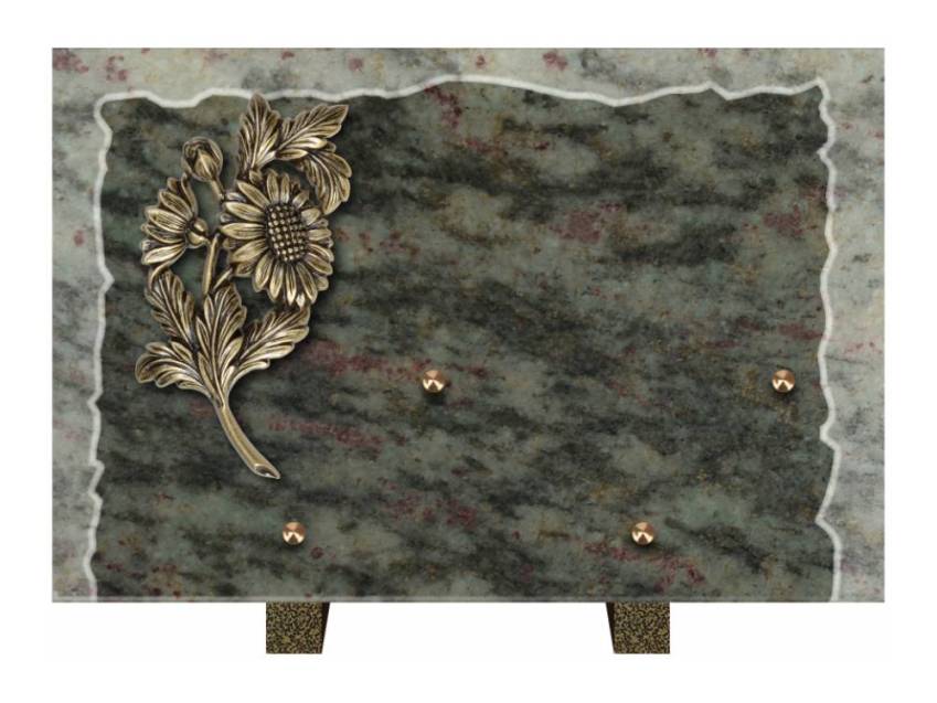 Artistic Granite Rectangle Plaque.