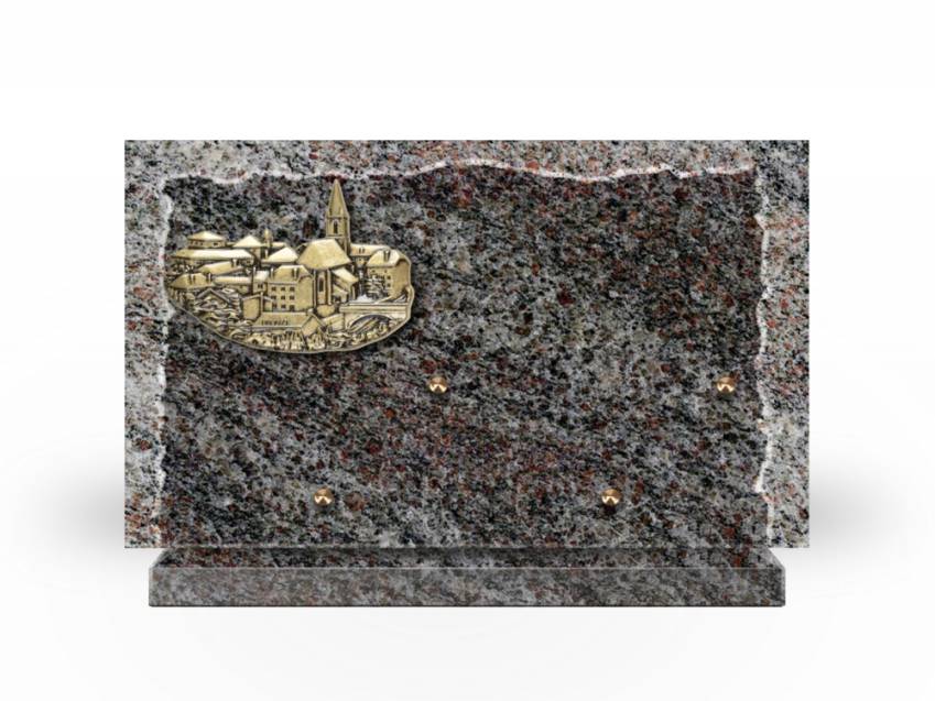 Artistic Granite Rectangle Plaque.