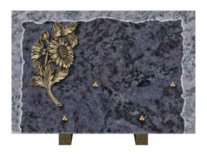 Artistic Granite Rectangle Plaque.