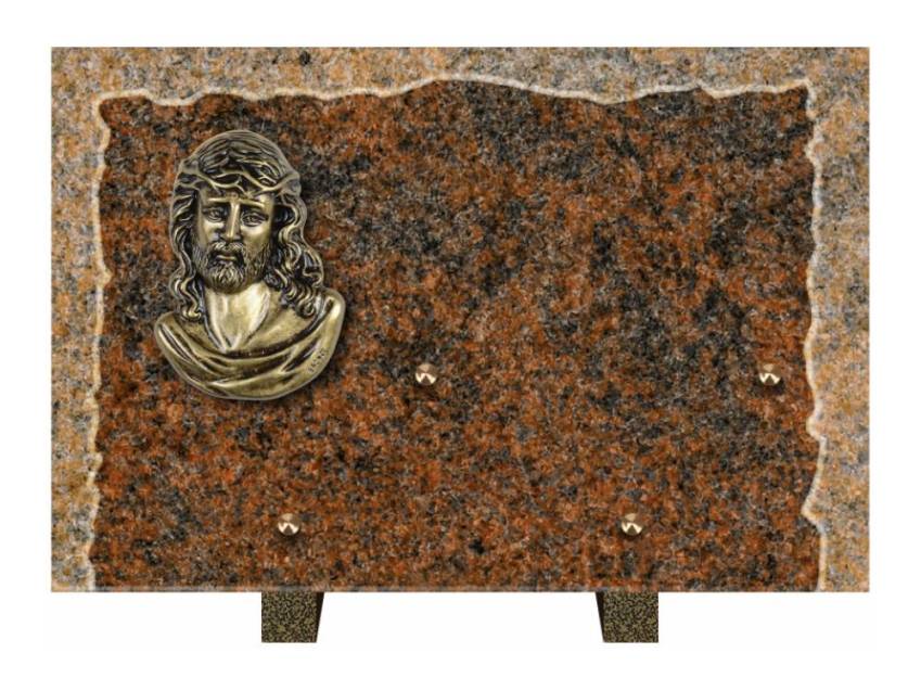 Artistic Granite Rectangle Plaque.