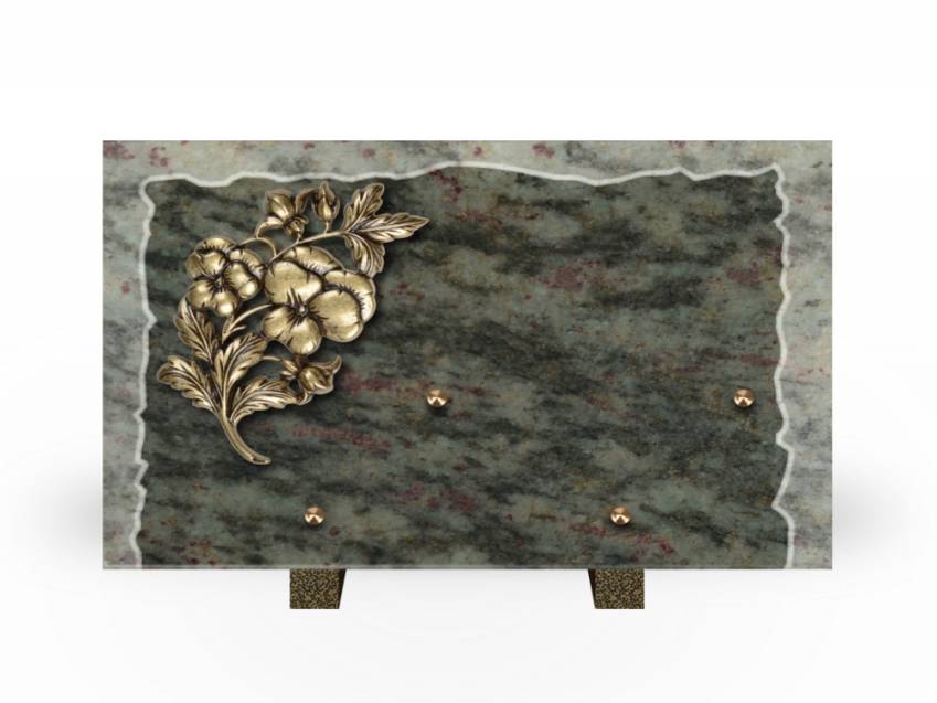 Artistic Granite Rectangle Plaque.