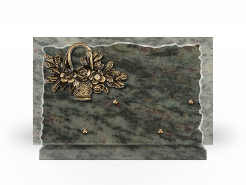 Artistic Granite Rectangle Plaque.