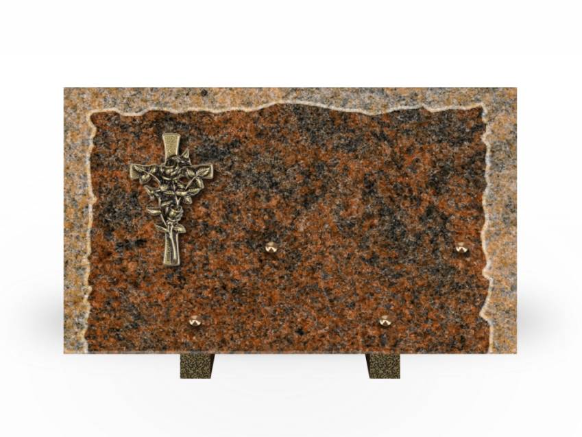 Artistic Granite Rectangle Plaque.