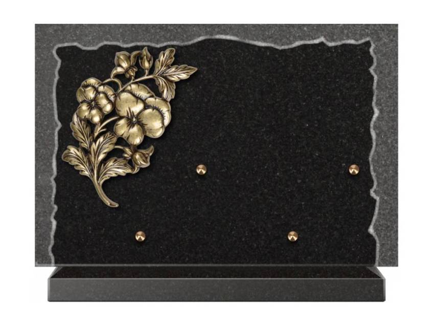 Artistic Granite Rectangle Plaque.