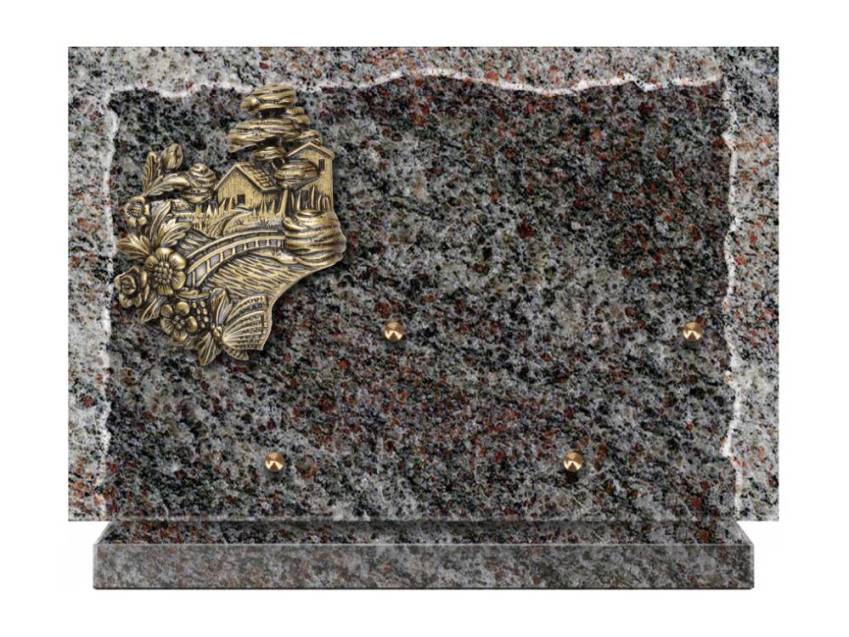 Artistic Granite Rectangle Plaque.