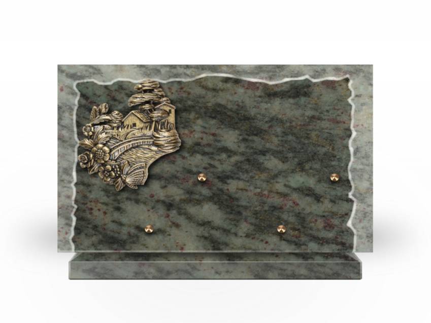 Artistic Granite Rectangle Plaque.