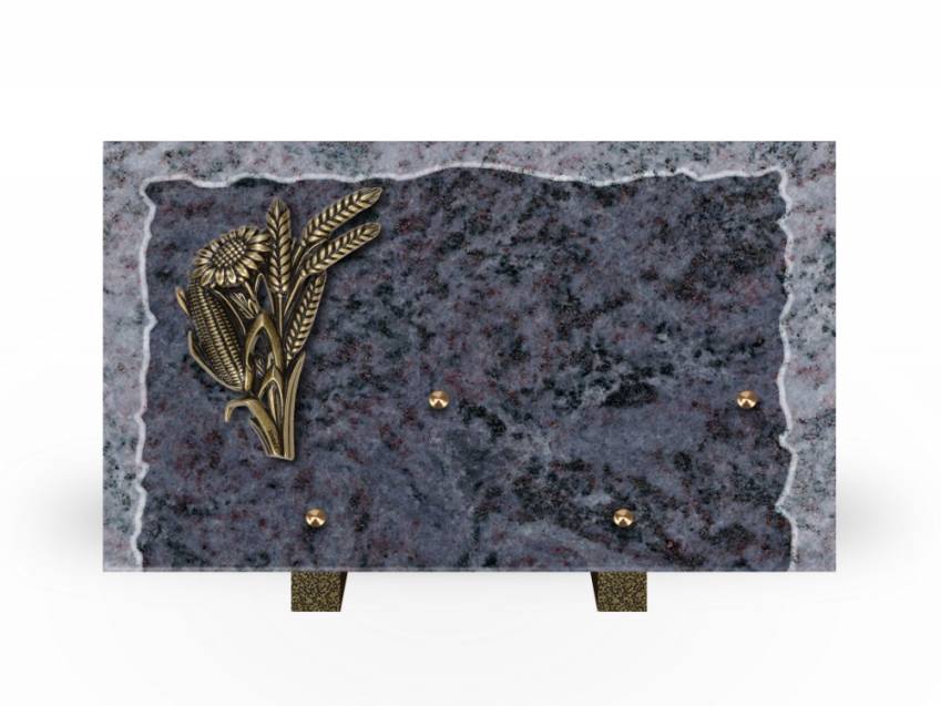 Artistic Granite Rectangle Plaque.