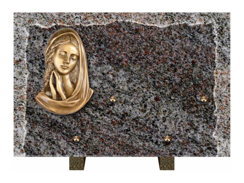 Artistic Granite Rectangle Plaque.