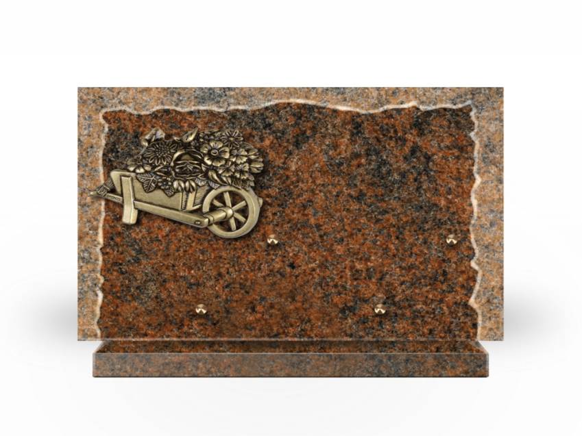 Artistic Granite Rectangle Plaque.